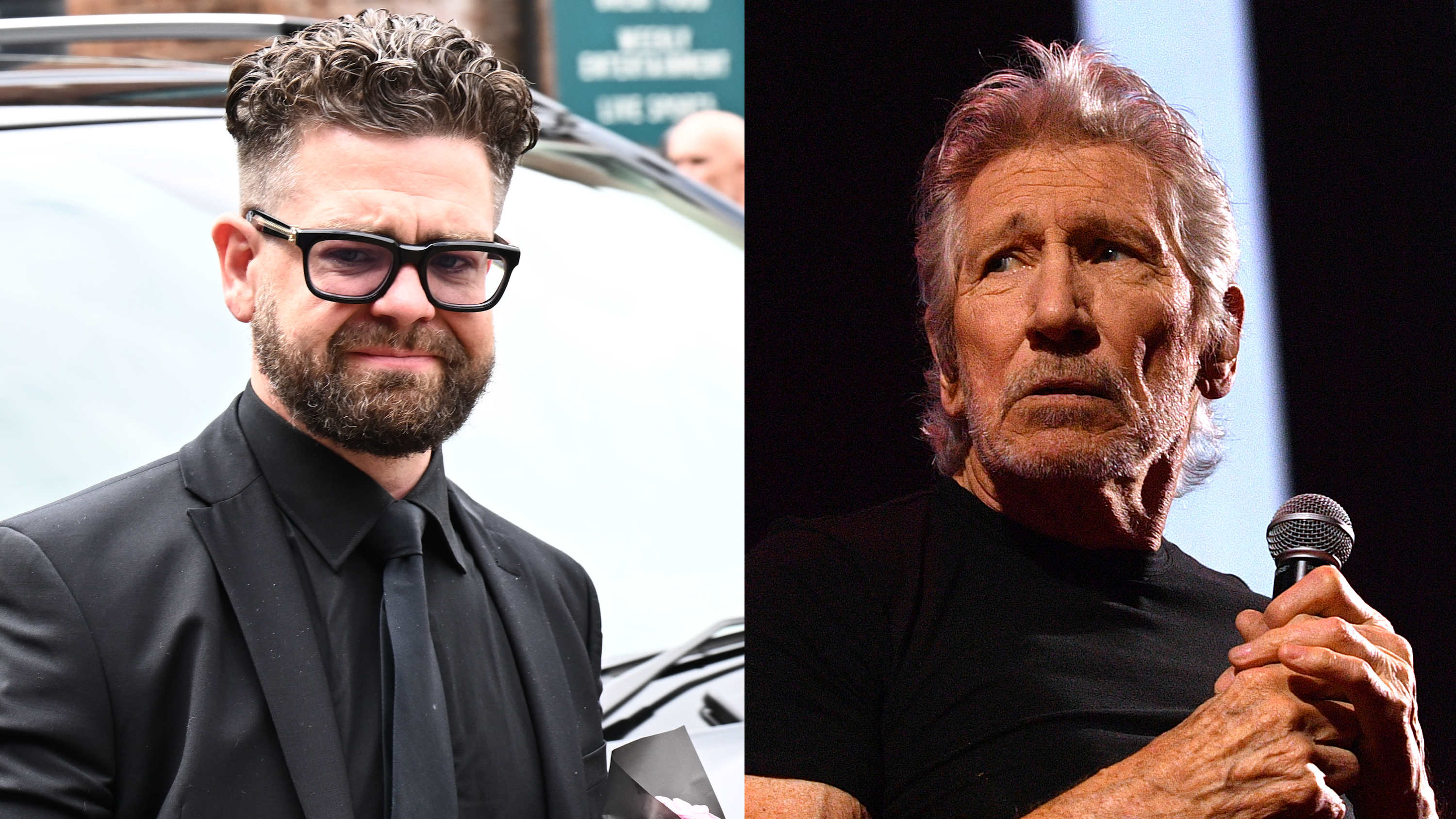 Roger Waters (r.) und Jack Osbourne haben Beef
